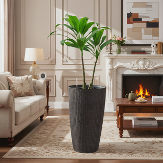 Sunvega 2 Pack Tall 21.7 Inch Crack-Resistant UV-Resistant Matte Planter Box for Indoor Outdoor