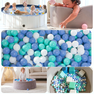 Sunvega 500 Count 2.2 Inch Crushproof Phthalate Free BPA Free Ball Pit Balls for Kids