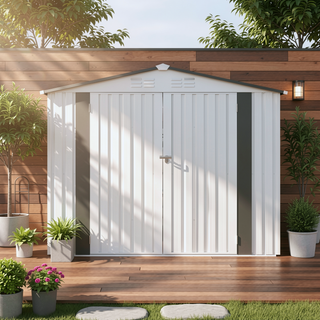 Sunvega 6X3.6FT Metal Storage Shed with Waterproof Roof and Lockable Door