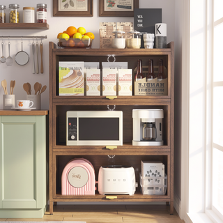 Sunvega 57" Tall Metal 4 Flip Door Cabinet with Ample Storage Space for Bedroom