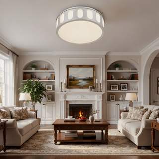 Sunvega Dimmable LED Flush Mount Light with 3 Color Temperatures for Home