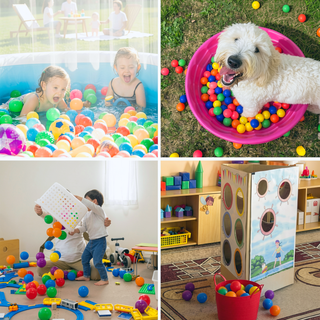 Sunvega 500 Count 2.2 Inch Crushproof Phthalate Free BPA Free Ball Pit Balls for Kids