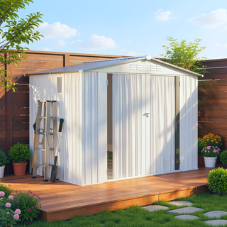 Sunvega 6X3.6FT Metal Storage Shed with Waterproof Roof and Lockable Door