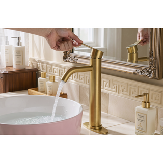 Sunvega Single Handle Stainless Steel Bathroom Sink Faucet for 1 or 3 Holes