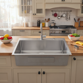 Sunvega 16 Gauge T304 Stainless Steel Undermount Kitchen Sink with Drain Assembly