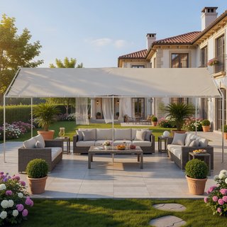 Sunvega Heavy Duty Galvanized Steel Frame Carport Canopy with Anchor Kit