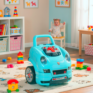 Sunvega 61-Piece Kids Mechanic Car Repair Set with Realistic Engine Sounds
