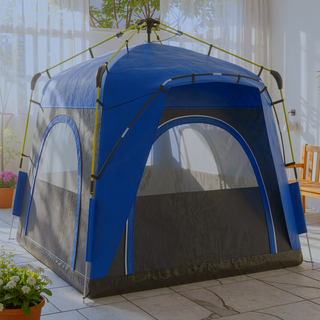 Sunvega Automatic Hydraulic Pop Up Tent for 4 Person Camping with Windows and Doors