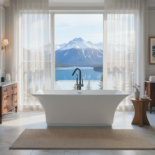 Sunvega Freestanding Bathtub Faucet with Hand Shower and Full Body Spray