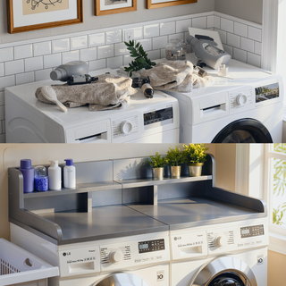 Sunvega Waterproof MDF Washer Dryer Countertop with Non-slip Pads and High Edge