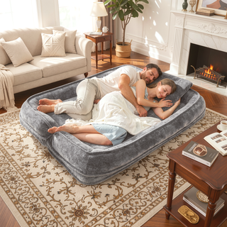 Sunvega Double Human Dog Bed Loveseat with 5 Adjustable Positions and Plump Pillow