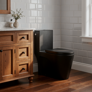 Sunvega Dual Flush One Piece Toilet with Soft Close Seat Elongated Comfort Height