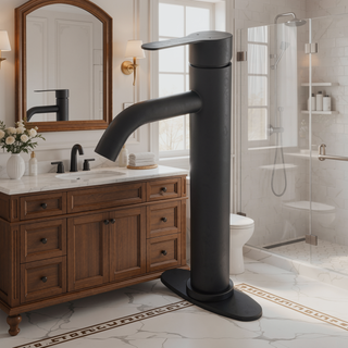 Sunvega Single Handle Stainless Steel Bathroom Sink Faucet for 1 or 3 Holes