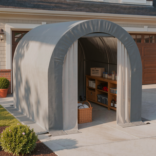 Sunvega Heavy Duty Waterproof Outdoor Storage Tent with Galvanized Frame for Garden Tools