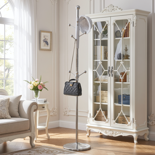 Sunvega Stainless Steel Spray Painted Hanger With Solid Wood Bracket And 72 Inch Raised Design