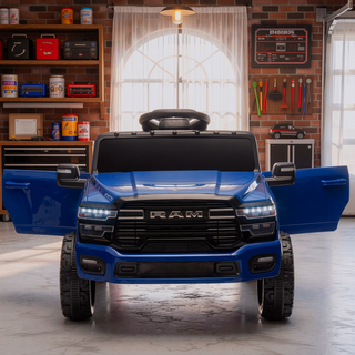 Sunvega Licensed Dodge RAM 3500 Kids Ride On Truck with Remote Control and LED Headlights