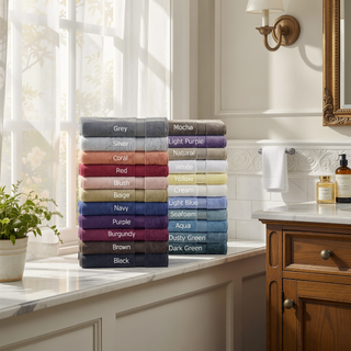Sunvega 8-Piece Premium Cotton Towel Set with Antimicrobial Treatment for Health and Wellness