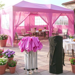 Sunvega 10x20 Pop Up Canopy Tent with 6 Removable Sidewalls and Carry Bag