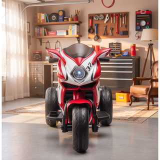 Sunvega Kids Electric Motorcycle with Headlights Music MP3 Player for 3-4 Years Boys