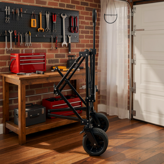 Sunvega Heavy Duty Folding Utility Wagon Cart with 480lbs Capacity and All Terrain Wheels