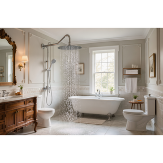 Sunvega Stainless Steel Shower Arm with Unique Appearance Design and Easy Installation