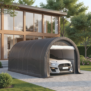 Sunvega Heavy Duty Portable Carport Garage Storage Tent with Large Zippered Door