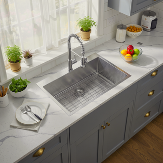 Sunvega 16 Gauge Stainless Steel Topmount Kitchen Sink Basin with Sound Proof Coating