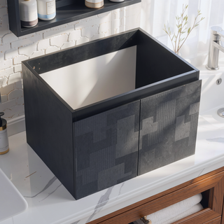 Sunvega Paint Free Vanity Door Panel with Hidden Handles for Bathroom and Kitchen