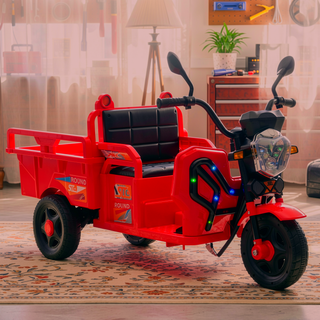 Sunvega 3-Wheel Electric Cargo Truck with LED Lights Music and Anti-Slip Wheels