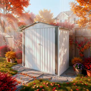 Sunvega 6X3.6FT Metal Storage Shed with Waterproof Roof and Lockable Door