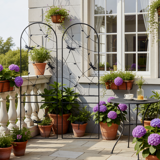 Sunvega 2 Pack 71" x 19.7" Rustproof Metal Garden Trellis for Climbing Plants