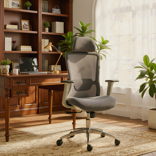 Sunvega High Back Ergonomic Office Chair with Dynamic Lumbar Support and Adjustable Headrest