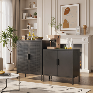 Sunvega High Strength Steel Storage Cabinet with Adjustable Shelves and Doors