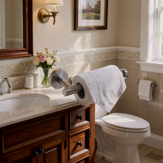 Sunvega 3-Pieces Modern Bathroom Hardware Set with Hidden Mounting Holes