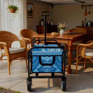 Sunvega Collapsible Foldable Wagon Cart with Colorful Design and Strapping System
