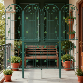 Sunvega 2 Pack 86.7" x 19.7" Rustproof Metal Garden Trellis for Climbing Plants