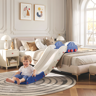 Sunvega Extra Length 63" Indoor Toddler Slide for Bed and Sofa with Segmented Buffer Design