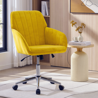 Sunvega Ergonomic Swivel Chair with Soft Memory Foam Cushion and Lumbar Support