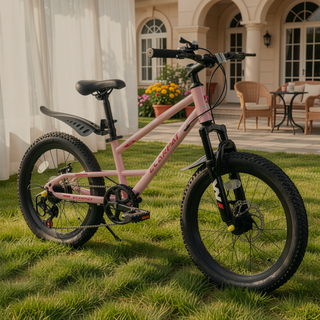 Sunvega 20 Inch 7-Speed Mountain Bike for Boys and Girls Ages 6-12 with Front Suspension