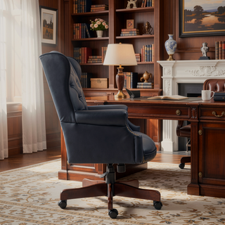 Sunvega Executive Office Chair with High Back Reclining and Thick Padded PU Leather