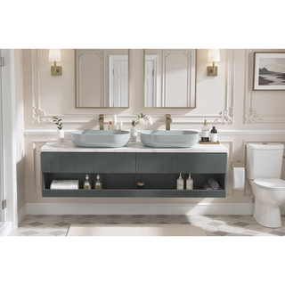 Sunvega 24x14 Inch White Oval Acrylic Above Counter Bathroom Vessel Sink
