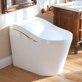 Sunvega Tankless Smart Toilet with Bidet, Auto Flush, Heated Seat, and Foam Shield