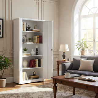 Sunvega High Strength Steel Storage Cabinet with Adjustable Shelves and Doors