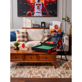 Sunvega 2 in 1 Multi Game Table for Basketball and Billiards with Space-saving Design