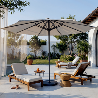 Sunvega 9FT Outdoor Patio Umbrella with Crank and UV 50+ Protection for Patio