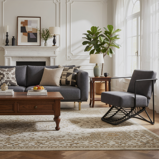 Sunvega Transitional Polyethylene Rattan Dining Chairs with Water-Resistant Cushions
