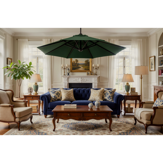 Sunvega 15-Foot Rectangular Outdoor Umbrella with Crank for Patio and Garden