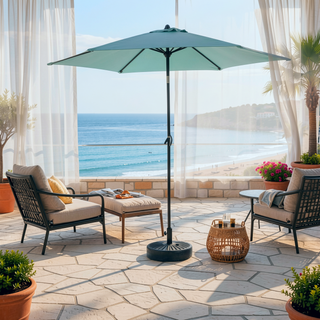Sunvega 15-Foot Rectangular Outdoor Umbrella with Crank for Patio and Garden