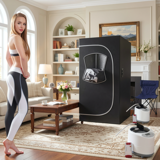 Sunvega Portable Steam Sauna Tent with Remote Control for Full Body Relaxation at Home