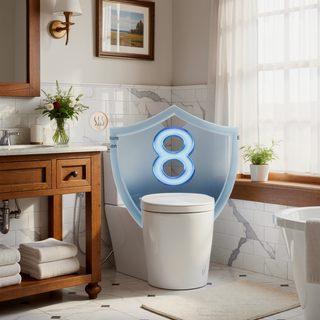 Sunvega Smart Toilet With Auto Open Close Lid Heated Seat And Bidet Wash Modes